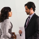 Olivia (Kerry Washington) trades dirt with Gov. Vargas’ superfine brother, Alex (Danny Pino).
Kelsey McNeal/ABC